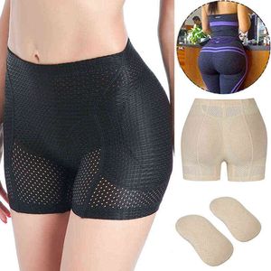 Butt Lifter Hip Enhancer Pads Underwear Shapewear Wyściełane Majtki Kontrola Shaper Booty Fake Pad Figi BoyShorts Push Up Hip Y220411