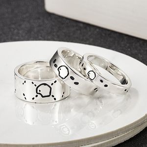 Banda desenhador anéis homens mulheres luxo jóias moda clássico de alta qualidade elegante crânio anel hip hop estilo