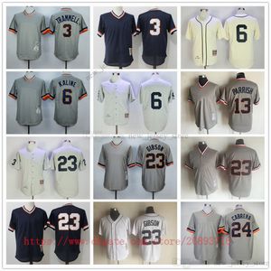 Movie Vintage Baseball Jerseys Wears Stitched 6 AlKaline 23 KirkGibson 3 NavyBlue 13 LanceParrish All Stitched Breathable Sport Sale High Quality Jersey