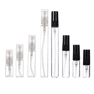 Refillable Plastic Mist Spray Bottles in 2ml, 3ml, 5ml, 10ml Sizes - Essential Oil Travel Atomizers, Portable Perfume Sample Vials