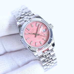 Ladies clássicas assistir MONS MECÂNICO AUTOMÁTICO DE PULHO DE PULHO DE MONS 36 mm de aço inoxidável de aço de alta qualidade Life Projeto de design à prova d'água Montre de Luxe