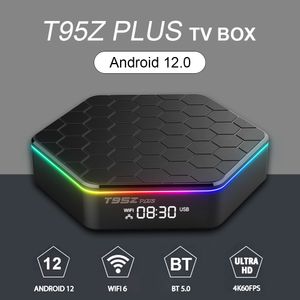 64G Android 12 TV Kutusu T95Z Plus RGB Işık 8K Ultra HD 2.4G/5G Çift WiFi H618 Quadcore BT5.0 Set-ToP kutusu 3D 16/32 ROM