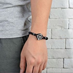 Braccialetti con ciondoli Bracciale Paracord con bussola di emergenza per appassionati di attività all'aria aperta R7RFCharm Inte22