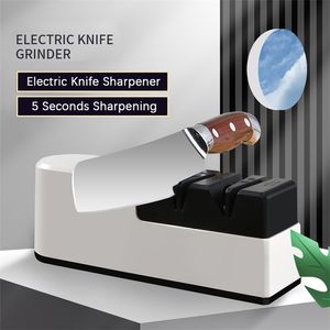 USB Electric Knife Sharpener Automatic Adjustable for Kitchen Knives Tool Knife Scissor Sharpening Household Fast Sharpener 220714