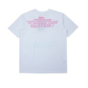 Mens nya mode T-skjortor Designer Pink Letter Printing Tees Högkvalitativ kvinnor Casual Loose T-shirt Asiatisk storlek S-XL