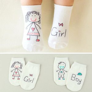 Nuovo calzini di primavera per bambini di cotone neonato ragazze simpatiche asimmetria antimmetria calzini anti-slip 978 e3