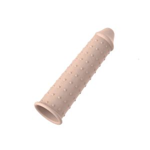Sex toys masager Massager Vibrator y Toys Penis Cock Silicone Wolf Tooth Barbed Thread Large Particle Lengthening Sleeve Adult Products 6SCH B09T