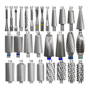 NAILTOOLS Viele Verkaufsförderungsart Carbide Tungsten Barrel Stabiler Schaft Zubehör Cutter Pediküre Nagelfräser Bohrer 220630