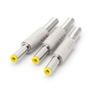 Other Lighting Accessories Pcs 5.5x2.5mm/5.5x2.1mm DC Power Jack Male Plug Metal Connector Adapter With Yellow HeadOther