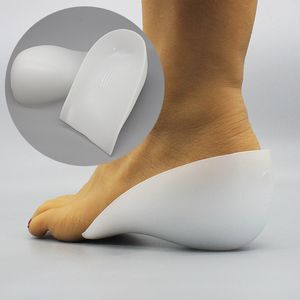 Heightening Pad Silicone Socks Foot Treatment Heel Gel Half Insole Bionics Shock Absorption Anti-Pain Pu Height Increasing