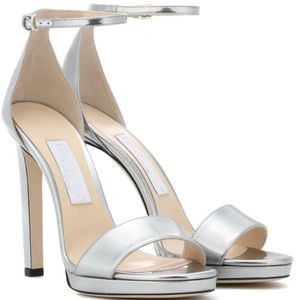أزياء الصنادل الضبابية اللطيفة الجميلة !! Jimmi Pumps strap strap Womens Black High Heels Brands Party Wedding Summer Lady Gladiator Sandalias Shoe