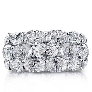 Bling Womens Wedding Rings med ovala kubiska zirkoniumkristalliska glänsande tillbehör för festsmyckesuttalande ring 220728