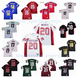 Movie version American football jerseys Metcalf Allen Falco Williams Brown Rivers Crewe Manning darnold Wentz Thielen Fitzpatrick Barkley Chubb