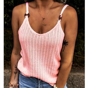 Tanques femininos Camis Summer Summer Fashion Fashion Casual Sleesess Backless Top Color Sling Sling Ladies Off ombre Soly Loose Cammy Tank