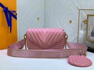 Borsa da donna classica di marca di lusso a spalla multi colore moda lettere borsa portatile di alta qualità AAAH53936