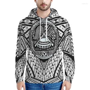 Erkek Hoodies Sweatshirts Tonga Özel Desen Satma Polinezya Baskı Erkekler Tasarım Standart Büyük Boy Külotu Özelleştir