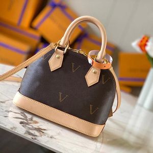 10A Mirror Luxury Tote Classic Fashion Slant Bag Women's Designer Purse Coffee Flower cowhide Wrist Bag M57426