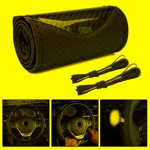 Steering Wheel Covers Parts Cover Replacement With Needles&Thread 15"/38cm 1pcSteering