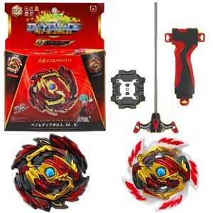 Spinning Top Beyblade Burst Bey Gyro B145 DX Diabolos.Vn.Bl Battle Top children Toys Bley Blade with Ripcord Launcher Grip Set 220826