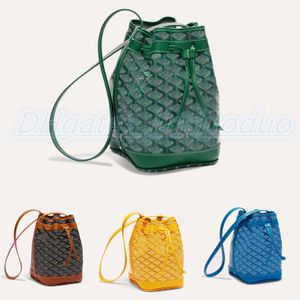 Luksusowe designerskie torby ze sznurkiem najwyższej jakości damskie wiadro pochette sprzęgła skórzane torby