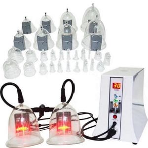 35 cups Pressotherapy Cavitation Vacuum Suction Cupping Pump Therapy Butt Lifting Buttocks And Breast Enlargement Massager Machine