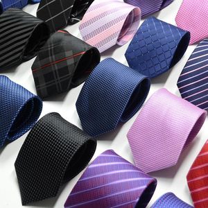 67 Style Męskie wiązki solidny kolor Stripe kwiat kwiatowy 8cm jacquard krawat akcesoria codziennie noszenie Cravat Wedding impreza