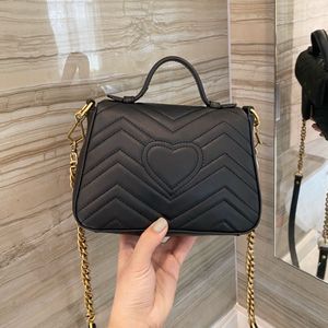 Love Chain Bag Totes Luxury Designer Brand Fashion Shoulder Bags Handbags High Quality Women Letter Purse Phone bag Wallet Metallic lady Artworks