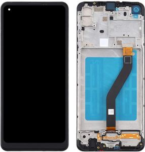 LCD -display voor Samsung Galaxy A21 A215 OEM Screen Touch Panels Digitizer -assemblagement met frame
