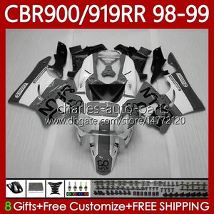 Honda CBR900RR için OEM gövdesi CBR900RR CBR919RR CBR 919RR 900RR 98 99 kaporta 127NO.147 CBR919 CBR900 RR CBR 900 919 RR CC 1998 1999 900CC 919CC 1998-1999 PERSERING SICK GRI BLACK