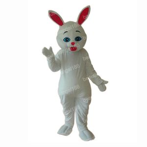 Halloween Weißes Kaninchen-Maskottchen-Kostüm, hochwertiges Cartoon-Plüsch-Anime-Thema, Charakter, Weihnachten, Karneval, Erwachsene, Geburtstagsfeier, ausgefallenes Outfit