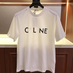 Celiene Womens Mens Par T-shirt Womens Designer T Shirt Celiene Pure Cotton Brand Tshirt Kortärmade toppar 3 färger S-4XL Celiene Summer Casual Tees 1251