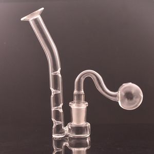 14 mm weiblicher Glas-Drop-Down-Adapter, J-Haken-Mundstück, Aschefänger-Wasserpfeifen für Perkolator-Bongs mit männlichen Ölbrennerrohren aus Glas