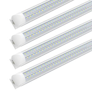 Alışverişli 4ft LED mağaza tüpü Garaj için Işık 36W 4680LM 6000K Serin beyaz V Şekat Yok balast T8 Tavan için Entegre Armatürü Bodrum Bodrum Soğutucu Aydınlatma