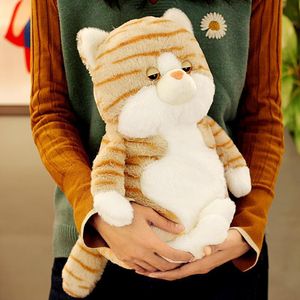 Kawaii Simulazione Animale Gatto Peluche Grande Morbido Cartoon Gattino Bambola Comfort Sonno Cuscino per Ragazzo Ragazza Regali Decorazione della stanza 50 cm LA469