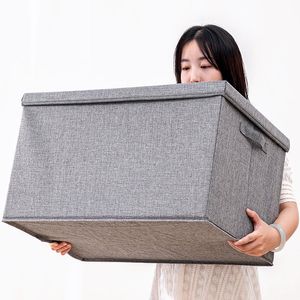 Storage Boxes & Bins 5 Sizes Cube Non-Woven Folding Box For Toys Fabric With Lid Home Bedroom Closet Office Nursery Organizer