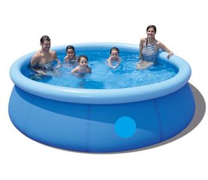 Wholesale swimming pools resale online - Big Folding Outdoor swim pool Garden Indoor Adult Kids Plastic Pvc Inflatable Swimming Pool portable family adults baby safety training water pools equipment
