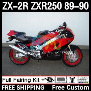 カワサキニンジャZX2R ZXR250 ZX 2R 2 R R250 ZXR 250 89-98ボディワーク8DH.84 ZX2 R ZX-2R ZXR-250 89 90 ZX-R250 1990 FULL FAIRINGS KIT KIT FACTORY RED RED RED RED RED RED RED