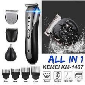Fabric Electric hair shaver  hair clipper 3in1 kem km 1407 shaving equipment beard mustache