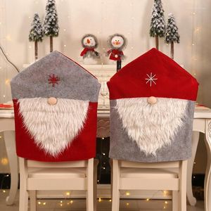 Stolstol omslag Julomslaget avtagbart tvättbart matplats för middagsbordet Party Decor Protector 2022