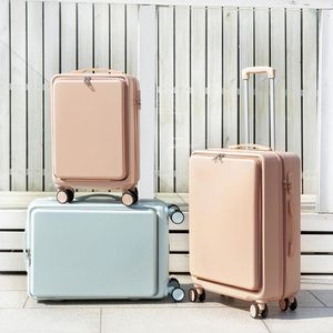 Wholesale zipper suitcase for sale - Group buy Suitcases quot quot quot quot Front Open Expandable Zipper Travel Trolley Suitcase With Wheels Rolling Luggage Boarding Case Va