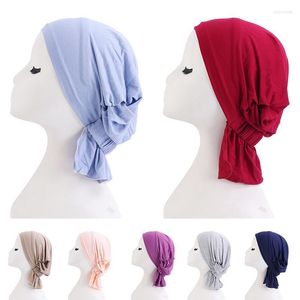 Beanie/Skull Caps mjuk modal muslimsk turban hatt för kvinnor inre hijab islamisk underkarf Bana Indien kvinnlig headwrap turbante mujer chur22