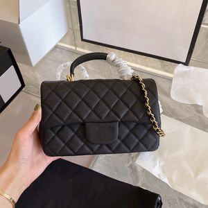 20C Rectangular Mini Classic Flap Designer Bags Caviar Genuine Leather Calfskin Quilted Matelasse Chain Top Handle Totes Crossbody Shoulder bag