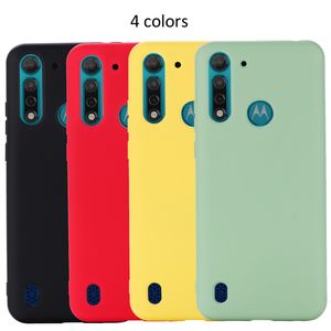 Custodie in silicone liquido per Motorola Edge 20 Lite Fusion E7 Plus Moto G20 G30 G9 Gioco G10 G8 Power Lite Custodia in gomma morbida copertura di protezione