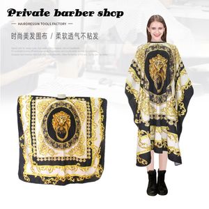 1pc Hair Salon Cutting Barber Hairdressing Cape for Haircut Hairdresser Apron Cloak Clothes for Family Kids Unisex 220611