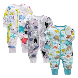 Autumn Baby Romances de algodão Roupas de bebê para meninos meninos de manga longa ropa bebe macacão roupas de bebê menino garotos de garotos lj201223