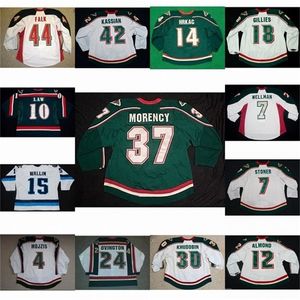 Nik1 Houston Aeros 42 Matt Kassian 10 Gord Labossiere 9 GHowe 7 Casey Wellman 18 Colton Gillies 10 Kirby Law 16 Patrick OSullivan Hockey Jersey