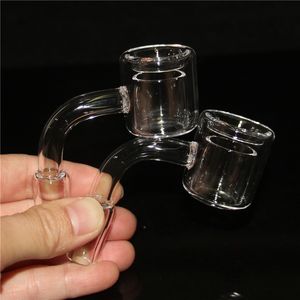 Smoking 100% Double Wall Quartz Thermal Banger Nail 10mm 14mm 18mm Quartz Bangers Glass Ball Crab Cap For Bongs