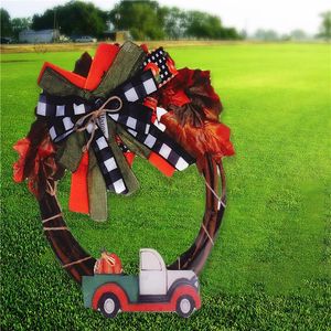 Christmas Decorations Fall Wreath Farmhouse Pumpkin Truck For Home Front Door DecorationChristmas ChristmasChristmas