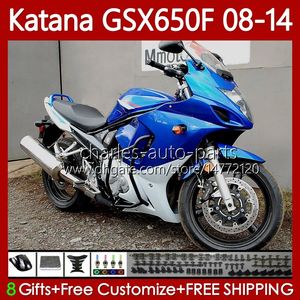 Carene per SUZUKI KATANA GSX-650F GSXF650 GSXF-650 GSX650F 2008 2009 2010 2011 2012 2013 2014 Bianco blu Carrozzeria 120No.65 GSX 650F GSXF 650 08 09 10 11 12 13 14 Corpo