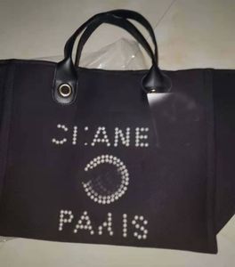 Kobiety luksusowe torebki designerka torba plażowa najwyższej jakości moda torebka na drutach duża torba z łańcuchem na płótnie torba na zakupy CH0824